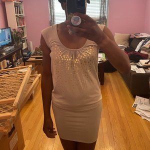Venus Tan Sleeveless Dress Size X-Small